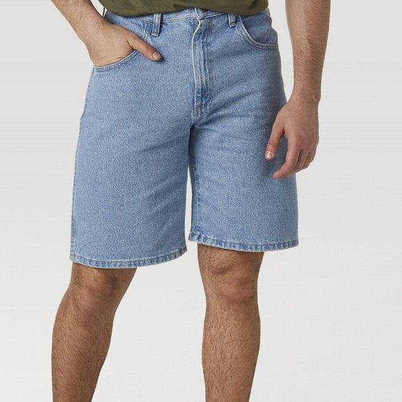 Wrangler Jort Jean Short Light Stonewash Relaxed Fit 34 - Picture 1 of 10
